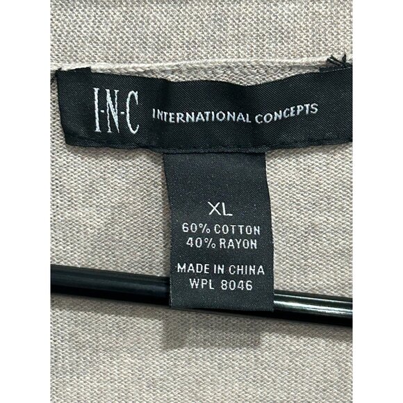 INC International Concepts Womens Beige Cardigan Floral Sequin Design Sz XL - Picture 5 of 8